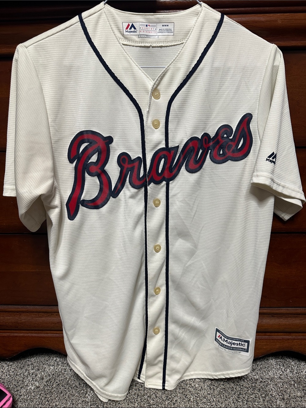 BRAVES MAJESTIC Major League Baseball Cool Base JERSEY